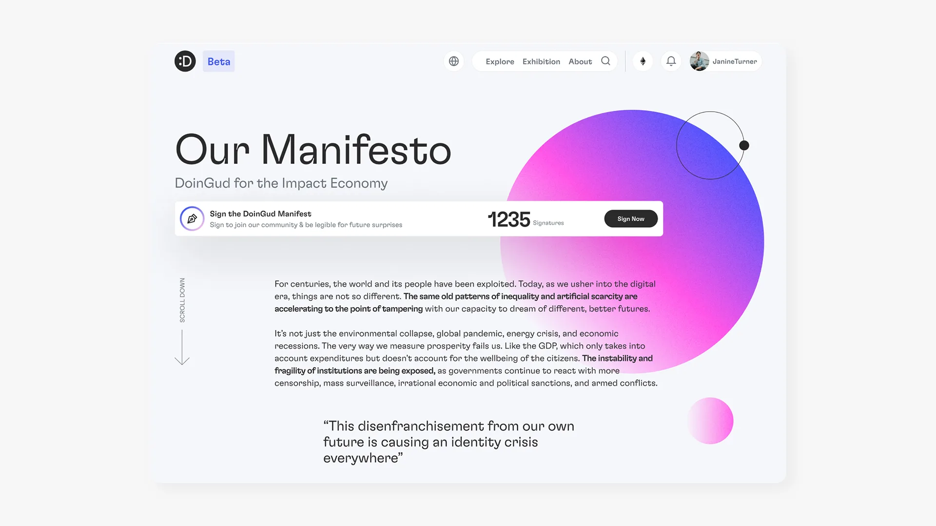 DoinGud community features
