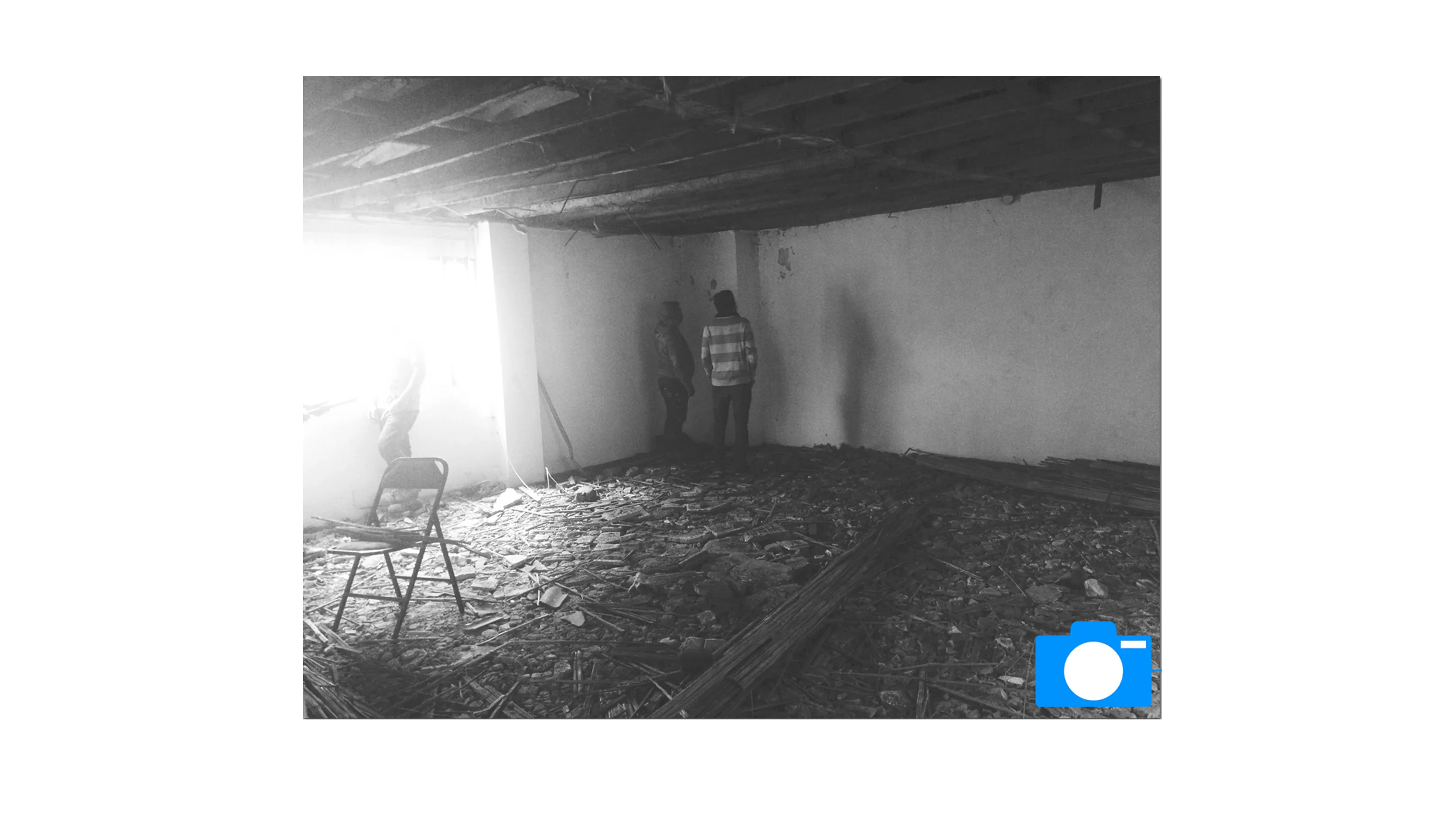 Early days: clearing and renovating the abandoned house