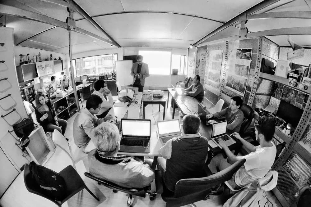 Coworking session inside LAB1