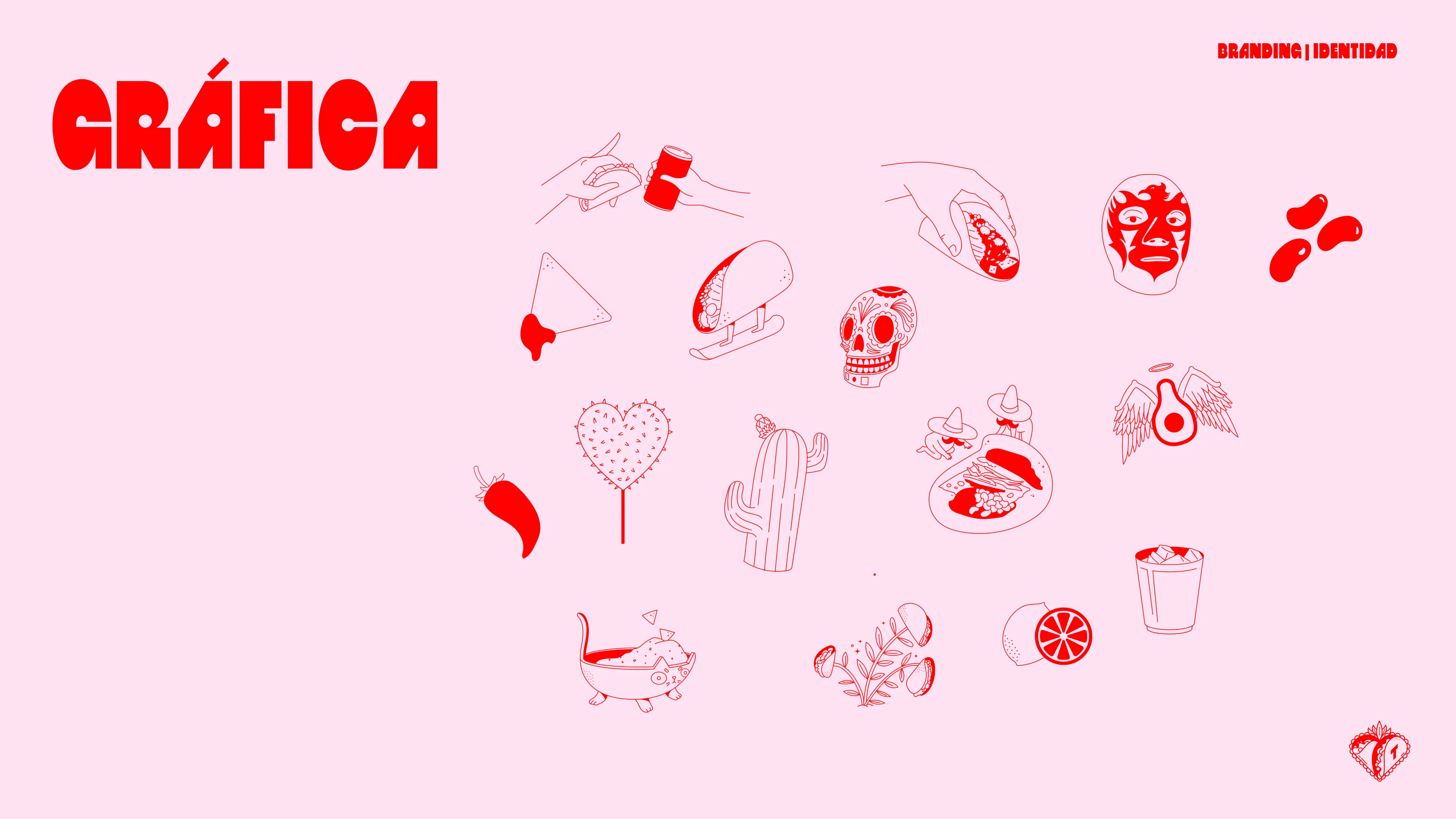 Tacocardia custom illustration set