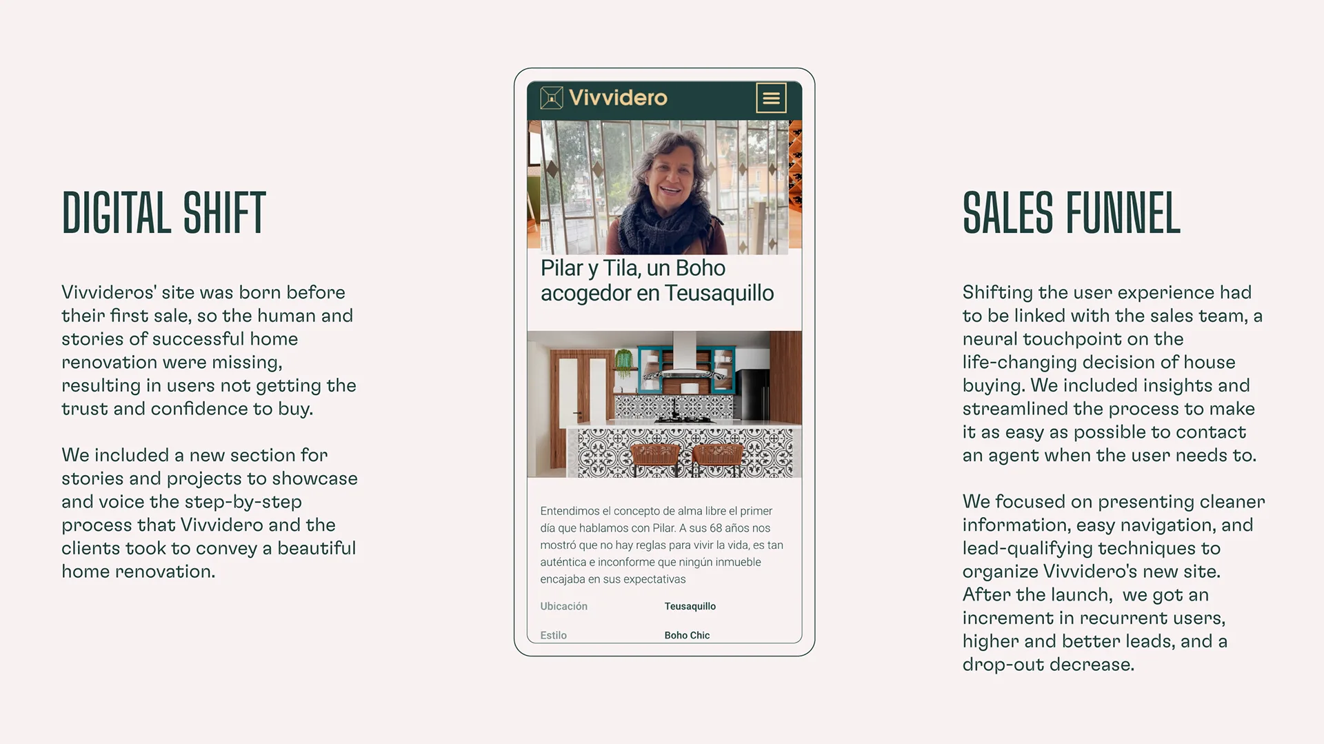 Vivvidero UI screens
